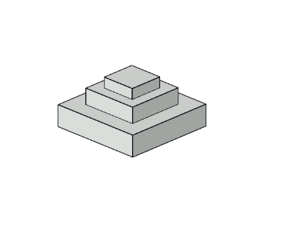 Isolated Footing - 3 Stepped (Parametric)