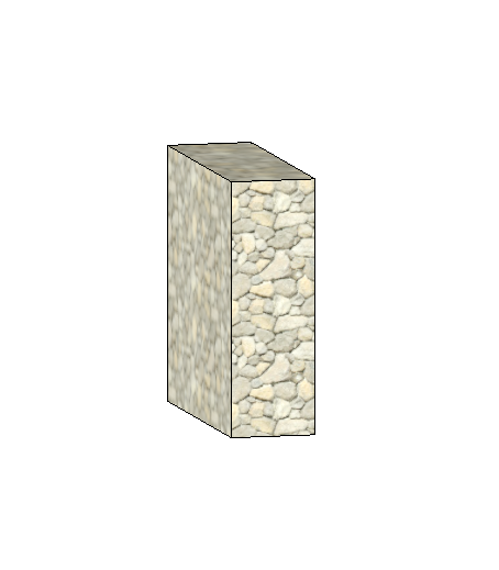 Rubble Masonry Foundation - Rectangular (Parametric)