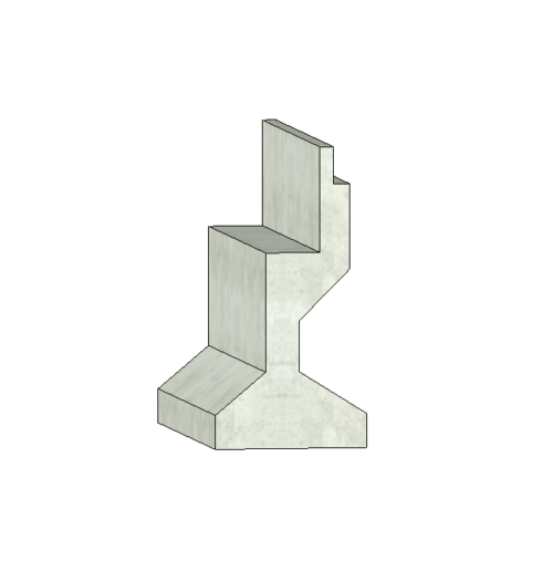 Cantilever Abutment Revit Family