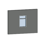 Window - Fixed Transom Single Aluminium (Parametric)