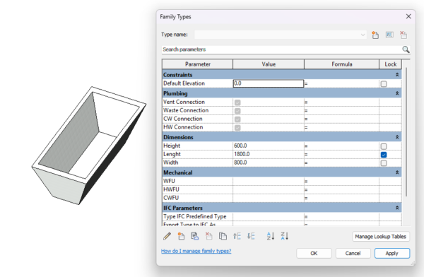 Bathub Model 4 (Parametric)