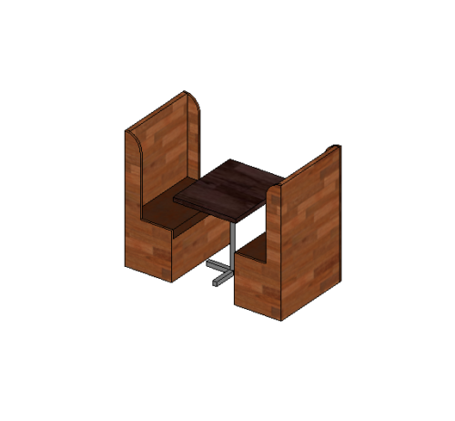 Restaurant Booth Model 2