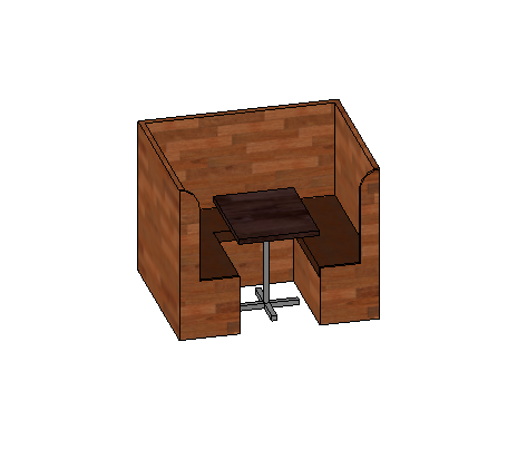 Restaurant Booth Model 3