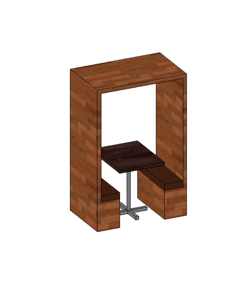 Restaurant Booth Model 1