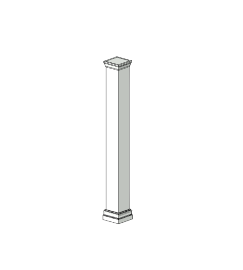Column - Square Model 4 (Parametric)