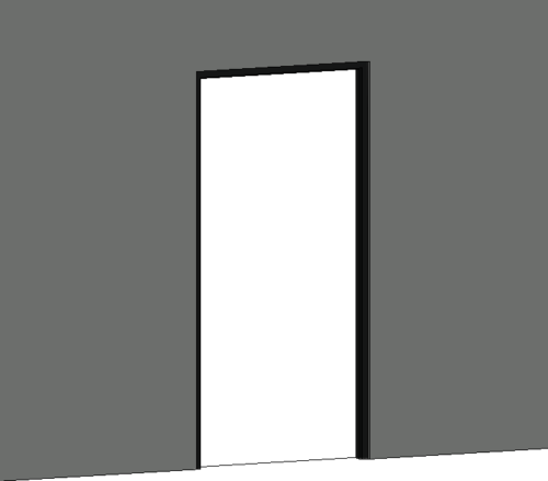 Aluminium Door Frame (Parametric)