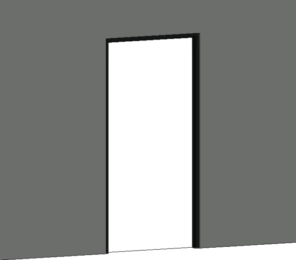 Aluminium Door Frame (Parametric)