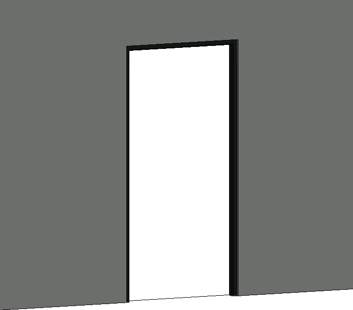 Aluminium Door Frame (Parametric)