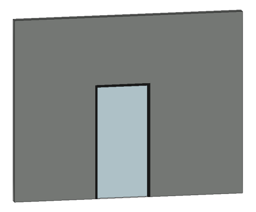 Door - Single Swing Door Aluminium Model 2 (Parametric)