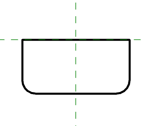 Profile Bottom Rail 20 x 10 cm Model 2