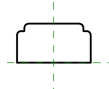 Profile Top Rail 15 x 8 cm Model 2