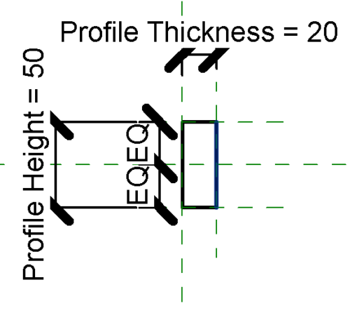 Profile Rail - Rectangular - Picket Fence (Parametric)