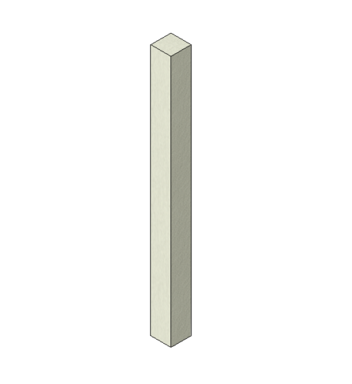 Wood Baluster - Rectangular (Parametric)