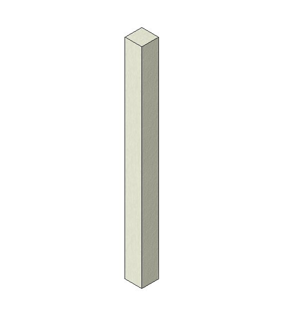 Wood Baluster - Rectangular (Parametric)