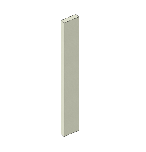 Wood Baluster - Picket Fence Model 1 (Parametric)