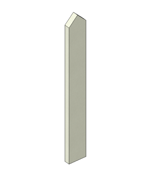 Wood Baluster - Picket Fence Model 2 (Parametric)