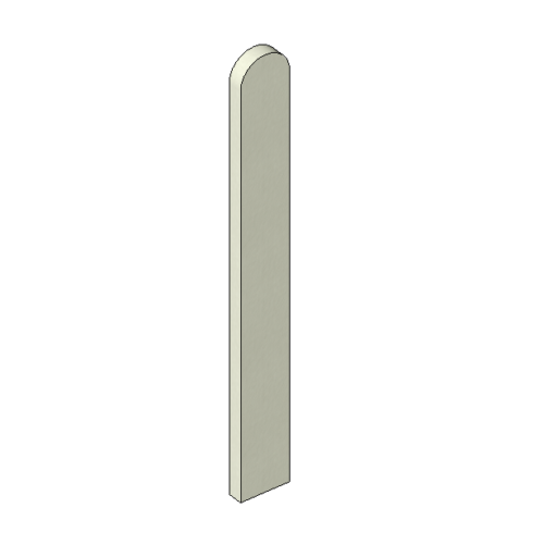 Wood Baluster - Picket Fence Model 4 (Parametric)