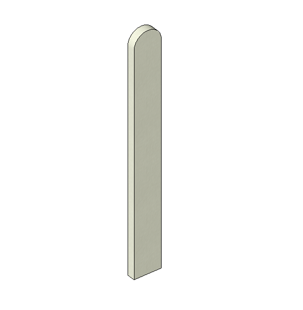 Wood Baluster - Picket Fence Model 4 (Parametric)
